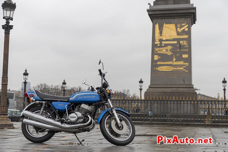 Traversee-de-Paris Hivernale, Kawasaki 750H2