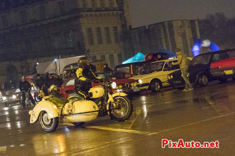 Traversee-de-Paris Hivernale, Side-car Bmw