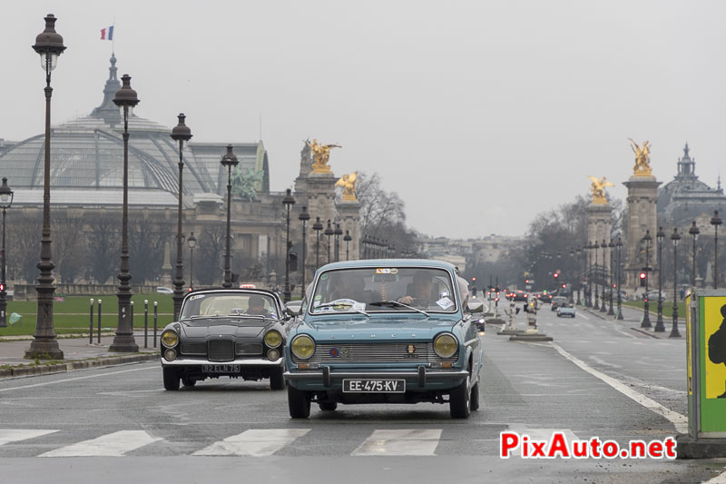 Traversee-de-Paris Hivernale, Simca 1100