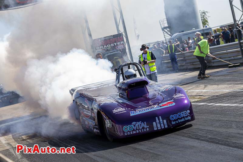 European Dragster By ATD, Burn-out Olli Petzold