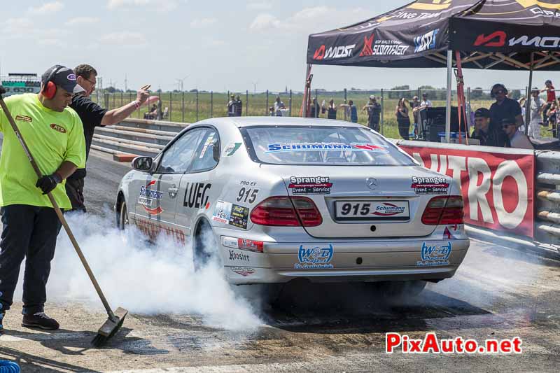 European Dragster By ATD, Burn de Janine Hagen Sur Mercedes CLK n915