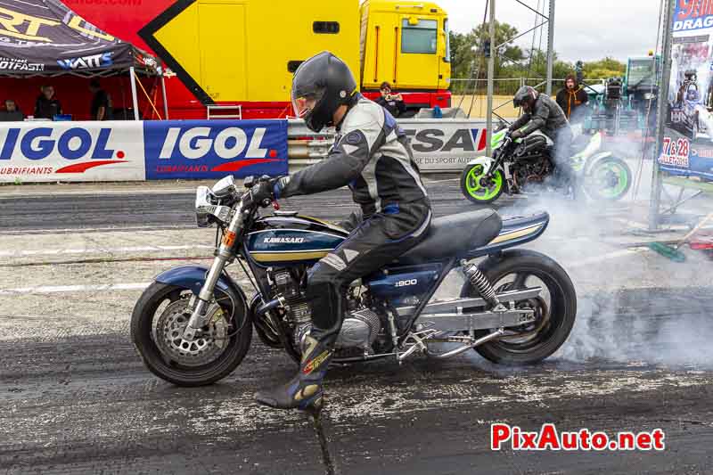 9e European Dragster, Burn-out Kawasaki Z900