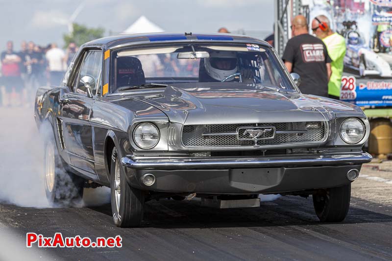 9e European Dragster, Burn Cedric Limasset Ford Mustang