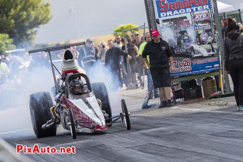 9e European Dragster, Burn Elodie Dubois Rail Dragster