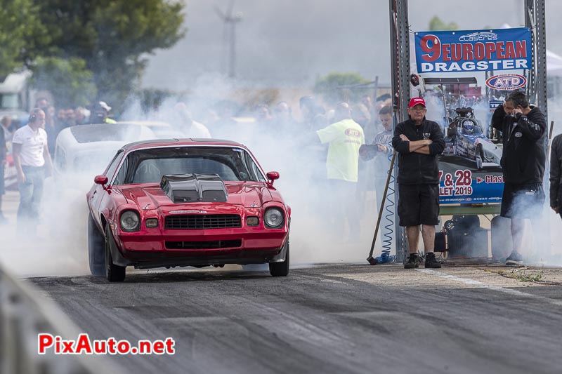 9e European Dragster, Burn Jerome Dormoy Chevrolet Camaro