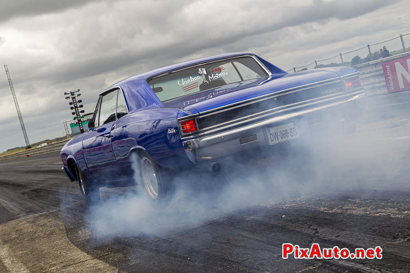 9e European Dragster, Burn Laurent Arnould Chevrolet Chevelle