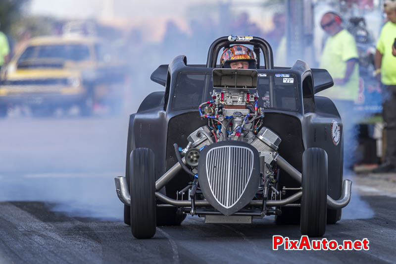 9e European Dragster, Burn Stephane Jacquot Altered Topolino