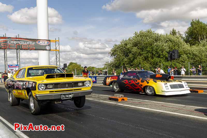 9e European Dragster, Duel Stuart Thompson Enoit Isnel