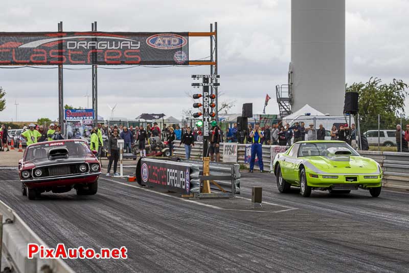 9e European Dragster, Mustang Contre Corvette