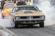 9e European Dragster, Burn Philippe Saintin sur Plymouth Barracuda