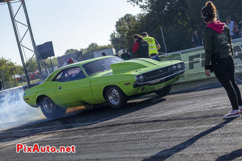 10e European Dragster, Burn Dodge Challenger Didier Billault