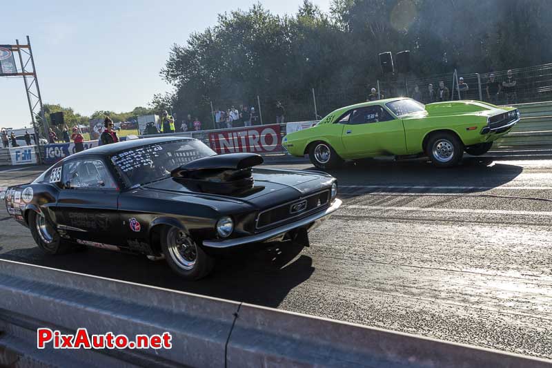 10e European Dragster, Ford Mustang Contre  Dodge Challenger