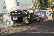 10e European Dragster, Burn Gilles Perruchoud Ford 32