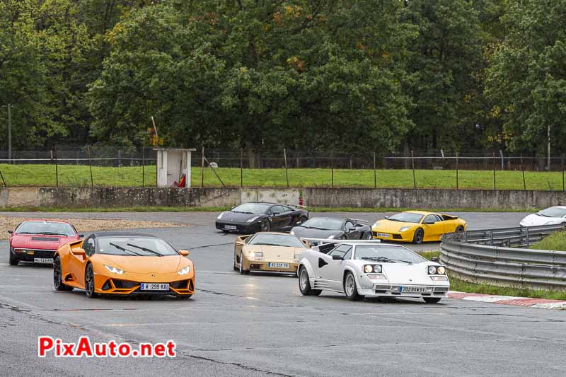 Autodrome Italian Meeting, Lamborghini Huracan Evo et Countach