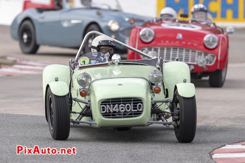 God-Save-the-Car 2019, Lotus Seven Dans Chicane Nord