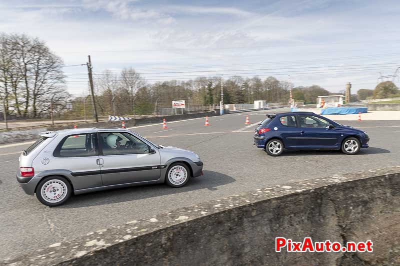 8e Youngtimers Festival, Citroën Saxo et Peugeot 206