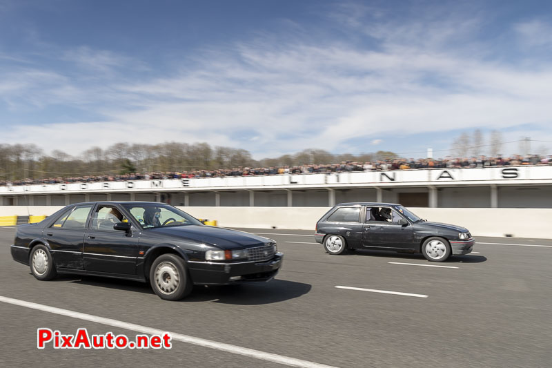 8e Youngtimers Festival, Run Cadillac Seville Contre Opel Corsa