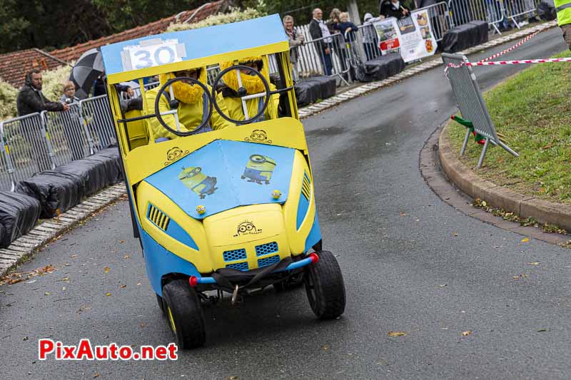 Grand Prix de Marcoussis, les Minions en Caisse-a-savon