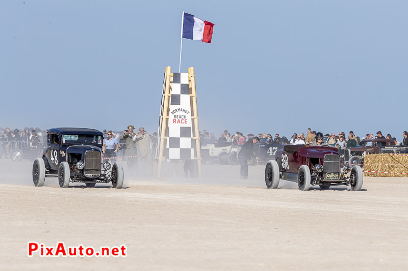 1er Normandy Beach Race, Ford Model A coupé et Roadster
