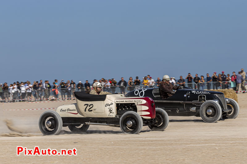 Normandy Beach Race, Ford T Roadster #72 Contre Ford A Streamliner #68