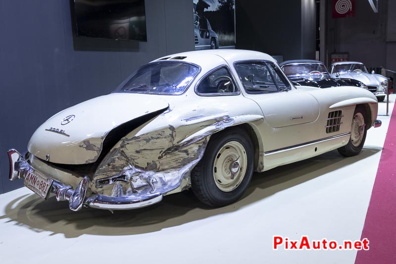 44e Salon Retromobile, Mercedes 300sl Accidentee