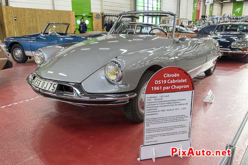 Salon Automedon, DS19 cabriolet par Chapron 1961