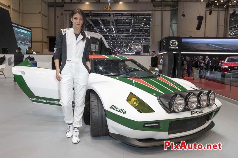 Salon de Geneve 2019, Hotesse et Stratos Alitalia