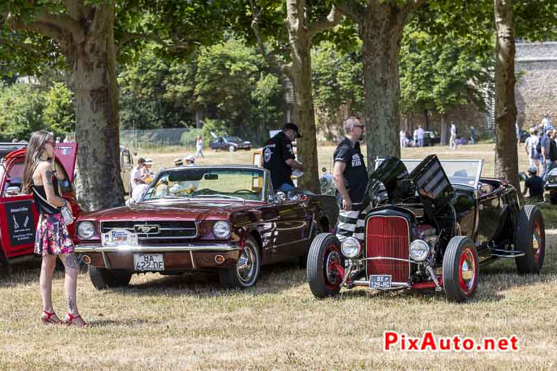 Traversee de Paris Estivale, Mustang et Hot Rod Ford A