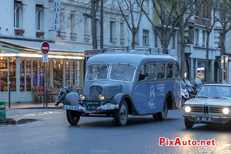 19e Traversee De Paris Hivernale, Autocar Citroen