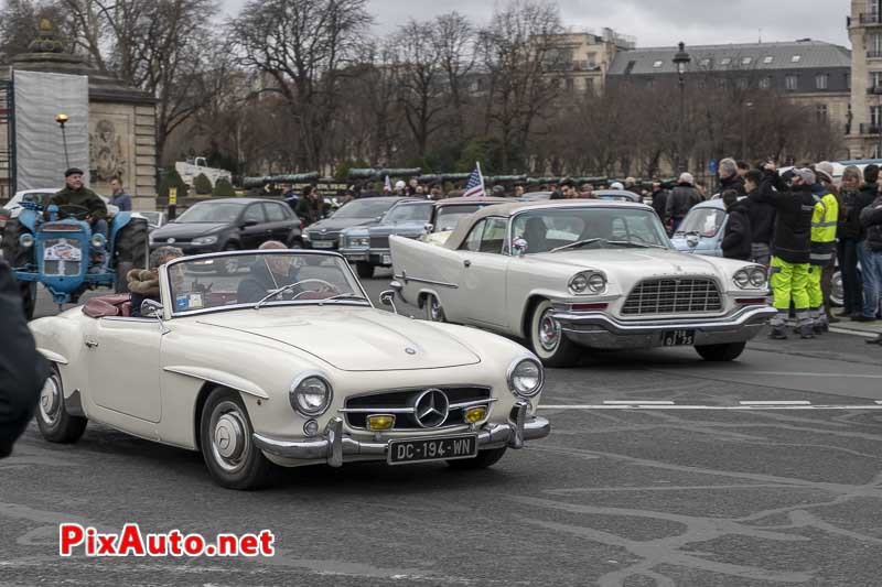 19e Traversee De Paris Hivernale, Roadster Mercedes-Benz 190 SL