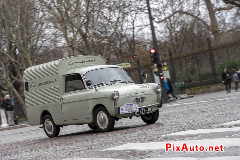 19e Traversee De Paris Hivernale, Utilitaire Autobianchi Furgoncino