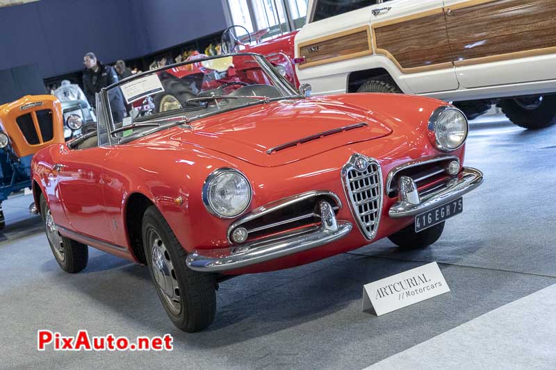 Vente Artcurial, Salon Rétromobile, Alfa Romeo Giulia Spider 1964