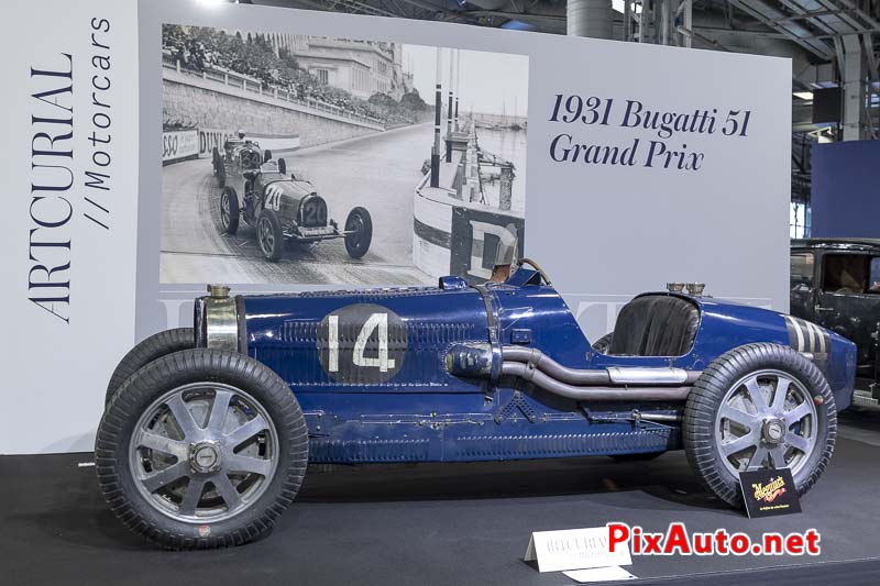 Vente Artcurial, Salon Retromobile, Bugatti T51 Grand Prix de 1931