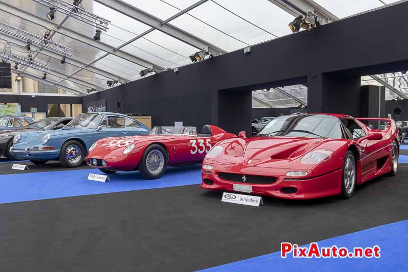 Vente RM Sotheby's Paris 2019, Ferrari F50 Osca Mt4 Porsche 911