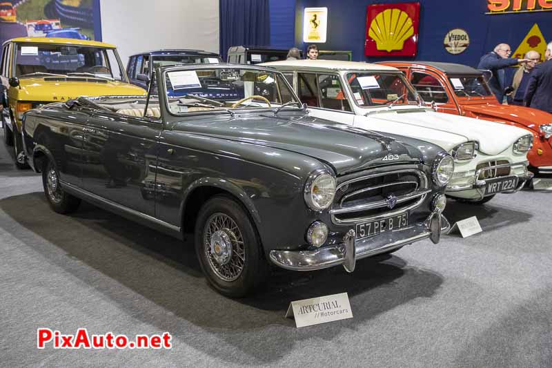 Artcurial Retromobile, Peugeot 403 cabriolet Darlmat 1957