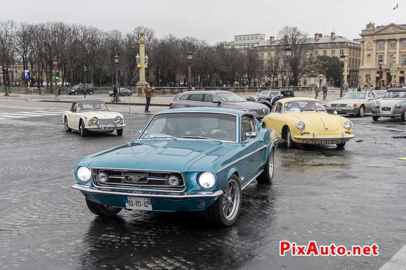 21e Traversee De Paris Hivernale, Ford Mustang