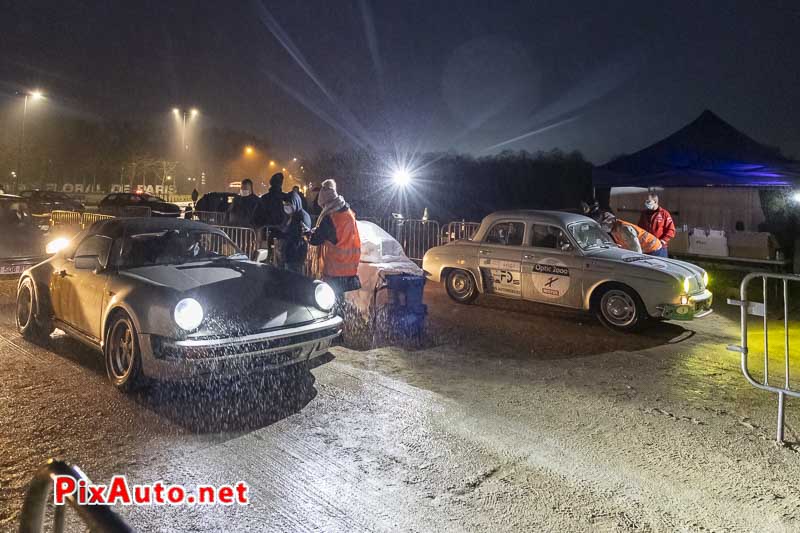 21e Traversee De Paris Hivernale, Porsche 911 Renault Dauphine