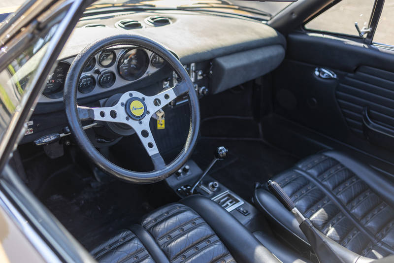 Ferrari Dino 246 GTS Habitacle en cuir noir